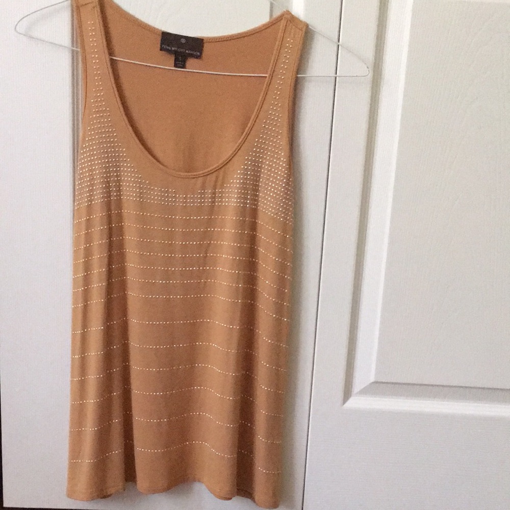 Never worn. Really soft, studded “dressy” tank. Size S.